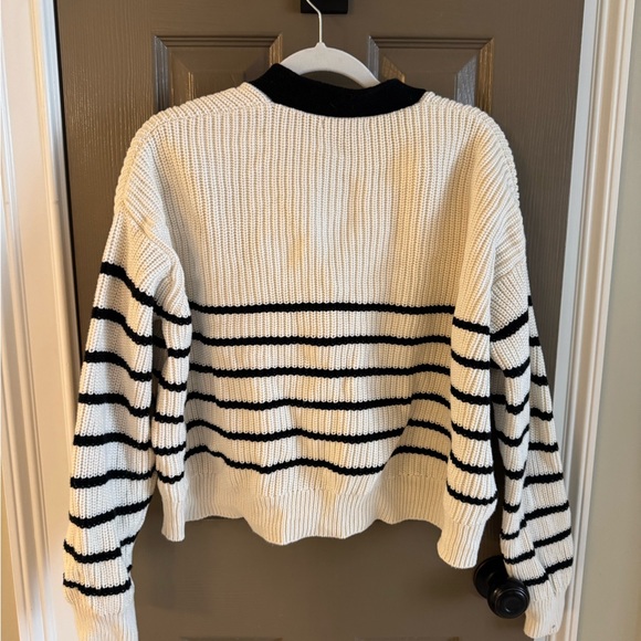 Quince Organic Cotton Fisherman Cardigan Sweater - Picture 4 of 5